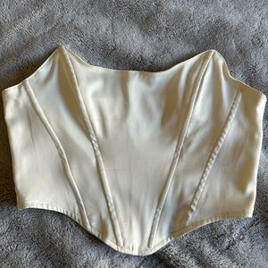 PrettyLittleThing corset crop top